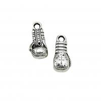 Tibetan Style Pendants, Boxing Glove, antique silver color plated, vintage & DIY, nickel, lead & cadmium free, 10x20mm, Approx 100PCs/Bag, Sold By Bag