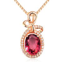 Ожерелья из латуни, Латунь, с Стеклянный, плакированный цветом розового золота, Цепной ящик & Женский & со стразами, длина Приблизительно 17.7 дюймовый, продается PC