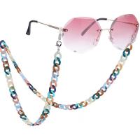 Acrílico Cadena de gafas, anti-skidding & para mujer, más colores para la opción, longitud aproximado 75 cm, Vendido por UD