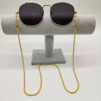 Messing Brillenkette, mit Eisen, Anti-Skidding & für Frau, keine, frei von Nickel, Blei & Kadmium, Länge:ca. 75 cm, verkauft von PC