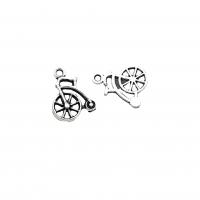 Zinc Alloy Pendants Bike antique silver color plated vintage & DIY nickel lead & cadmium free Approx Sold By Bag