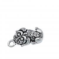 Zinc Alloy Pendants Fabulous Wild Beast silver color plated vintage & DIY nickel lead & cadmium free Approx Sold By Bag