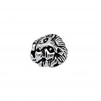 Tibetan Style Animal Beads, Lion, antique silver color plated, vintage & DIY, nickel, lead & cadmium free, 12x10mm, Approx 100PCs/Bag, Sold By Bag