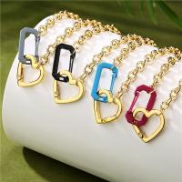 Messing Halskette, Modeschmuck & für Frau, keine, frei von Nickel, Blei & Kadmium, 25x50mm, Länge:ca. 40 cm, verkauft von PC