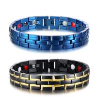 Stainless Steel Jewelry Bracelet, 304 Stainless Steel, fashion jewelry & for man, more colors for choice, 12mm, Length:Approx 8.66 Inch, Sold By PC