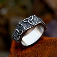 Палец кольцо из нержавеющей стали, Нержавеющая сталь 304, полированный, Винтаж & разный размер для выбора & Мужский, размер:7-13, продается PC
