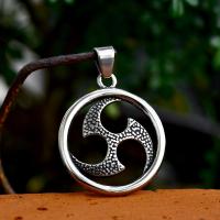 Stainless Steel Pendants 304 Stainless Steel Wheel polished vintage & DIY & hollow Sold By PC