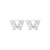 Brass Leverback Earring Butterfly fashion jewelry & for woman & hollow nickel lead & cadmium free Sold By Pair
