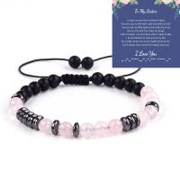 Crystal Bracelets with Abrazine Stone & Polyester Cord fashion jewelry & for woman Length Approx 6-9.5 Inch Sold By PC