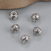 925 Sterling Silver Spacer Χάντρα, Άβακας, Vintage & DIY & στιλπνός, 10x6mm, Sold Με PC