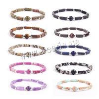 Gemstone Bracelets, different materials for choice & Unisex, 8mm, 4x13mm, Length:Approx 6 Inch, Sold By PC