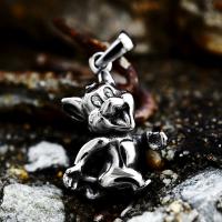 Stainless Steel Animal Pendants, 304 Stainless Steel, Mouse, vintage & DIY, 21x36.40mm, Sold By PC