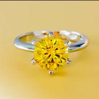 Messing geöffnete Sprung -Ring-, mit Kristall, platiniert, einstellbar & für Frau, Größe:6-8, verkauft von PC
