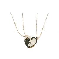 Ожерелье-пара, нержавеющая сталь, с 5cm наполнитель цепи, Кошка, 2 шт. & ювелирные изделия моды, два разных цвета, длина:45 см, продается указан