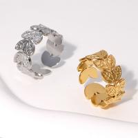 Stainless Steel Otvoreno Ring, 304 nehrđajućeg čelika, pozlaćen, modni nakit & različite veličine za izbor & za žene, više boja za izbor, Prodano By PC