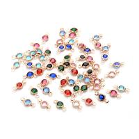 DIY Jewelry Supplies, Brass, high quality plated, with rhinestone, more colors for choice, nickel, lead & cadmium free, 4mm, 20PCs/Bag, Sold By Bag