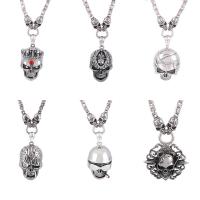 Stainless Steel Jewelry Necklace, 316L Stainless Steel, punk style & different styles for choice & for man, more colors for choice, Length:72 cm, Sold By PC
