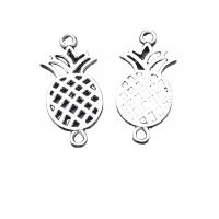 Zinc Alloy Connector Pineapple antique silver color plated DIY & 1/1 loop & hollow nickel lead & cadmium free Approx 1.5mm Approx Sold By Bag