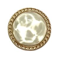 Zinc Alloy Shank Button Round plated DIY & with acrylic rhinestone nickel lead & cadmium free Sold By PC