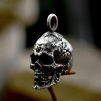 Stainless Steel Skull Pendants, 304 Stainless Steel, polished, vintage & DIY, 19x41.60mm, Sold By PC