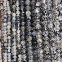 Naturlige Lace Agate perler, Drage Veins Agate, Runde, poleret, du kan DIY & forskellig størrelse for valg, Solgt Per Ca. 38 cm Strand