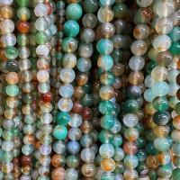 Achat Perlen, Malachit Achat, rund, poliert, DIY & verschiedene Größen vorhanden, verkauft per ca. 38 cm Strang