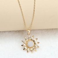 Tibetan Style Jewelry Necklace, with 1.97inch extender chain, Flower, plated, fashion jewelry & for woman, more colors for choice, nickel, lead & cadmium free, 23mm, Length:Approx 17.32 Inch, Sold By PC