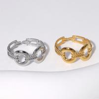 Stainless Steel Otvoreno Ring, 304 nehrđajućeg čelika, pozlaćen, modni nakit & za žene, više boja za izbor, Prodano By PC