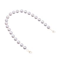 Plastic Chain Plastic Pearl with Brass plated DIY Sold Per Approx 14.17 Inch Strand