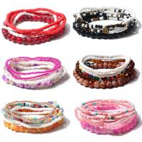 Acrylic Bracelets Seedbead with Acrylic fashion jewelry & multilayer & for woman nickel lead & cadmium free Length Approx 8 Inch Sold By PC