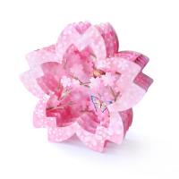 Greeting Card Paper Oriental Cherry 3D effect pink Sold By PC