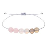 Gemstone Bracelets Wax Cord with Gemstone adjustable & for woman Length Approx 15-30 cm Sold By PC