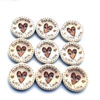 Wood 2-Hole Button, different quantity for choice & Different Shape for Choice & DIY & different size for choice, more colors for choice, Sold By Bag