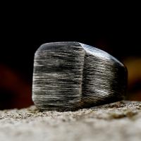 Палец кольцо из нержавеющей стали, Нержавеющая сталь 304, Геометрический узор, Винтаж & разный размер для выбора & Мужский, 17.50x17mm, размер:7-13, продается PC