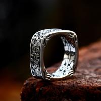 Titanium Steel Finger Ring, csiszolt, Vintage & különböző méretű a választás & az ember, Méret:7-12, Által értékesített PC