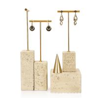 Organic Glass Earring Display, Gypsum, with 304 Stainless Steel, durable & different size for choice, Sold By PC