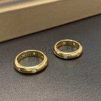 Ring Finger mosiądz, Pozłacane 18K, biżuteria moda & różnej wielkości do wyboru & mikro utorować cyrkonia & dla kobiety, złoty, bez zawartości niklu, ołowiu i kadmu, sprzedane przez PC