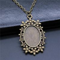 Zinc Alloy Pendant Cabochon Setting plated vintage & DIY nickel lead & cadmium free Sold By PC