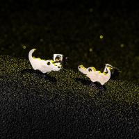 Zinc Alloy Stud Earring Crocodile plated fashion jewelry & for woman nickel lead & cadmium free Sold By Pair