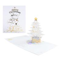 открытки, бумага, Рождественский дизайн & 3D-эффект & разные стили для выбора, 260*155mm,150*150mm, продается PC