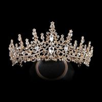 Bridal Tiaras, Tibetan Style, with Crystal, plated, fashion jewelry & for woman & with rhinestone, more colors for choice, nickel, lead & cadmium free, 140x70x360mm, Sold By PC
