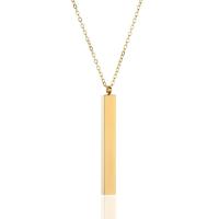 Edelstahl Schmuck Halskette, 304 Edelstahl, mit Verlängerungskettchen von 1.97inch, plattiert, Modeschmuck & für Frau, keine, Länge:ca. 18.11 ZollInch, verkauft von PC