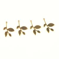 Brass Jewelry Pendants Leaf DIY Sold By PC