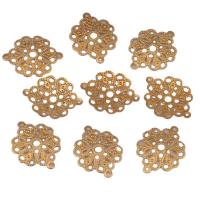 Brass Jewelry Connector, Flower, DIY & double-hole & hollow, 19x15x0.30mm, Sold By PC