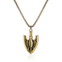Stainless Steel Jewelry Necklace 304 Stainless Steel real gold plated fashion jewelry & for man Length Approx 24.4 Inch Sold By PC