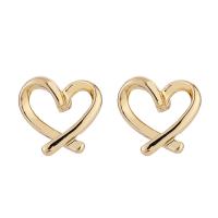 Tibetan Style Drop Earrings, Heart, high quality plated, fashion jewelry & for woman & hollow, more colors for choice, nickel, lead & cadmium free, 12x12mm, Sold By Pair