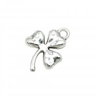 Zinc Alloy Pendants Three Leaf Clover antique silver color plated vintage & DIY nickel lead & cadmium free Approx Sold By Bag