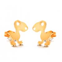 Zinc Alloy Stud Earring Dinosaur plated fashion jewelry & for woman nickel lead & cadmium free Sold By Pair