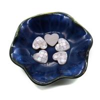 Perles naturelles de coquillage d'eau douce , coeur, DIY, blanc, 19x20mm, Vendu par PC