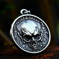 Stainless Steel Skull Pendants, 304 Stainless Steel, vintage & DIY, 33.20x46mm, Sold By PC